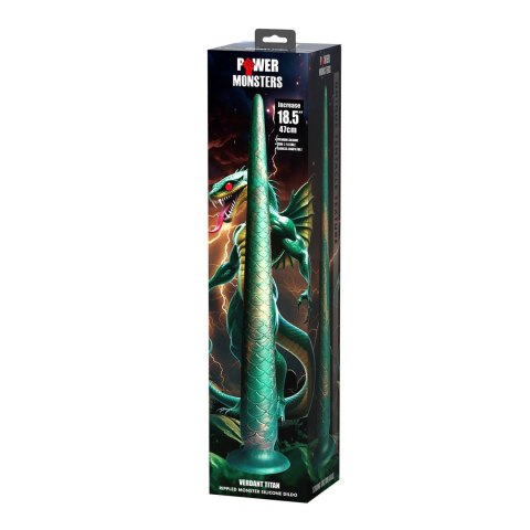 Power Monsters Verdant Titan - 47 cm Rippled Monster Silicone Dildo Baile - Boys of Toys Sp. z. o.o. (dystrybutor)