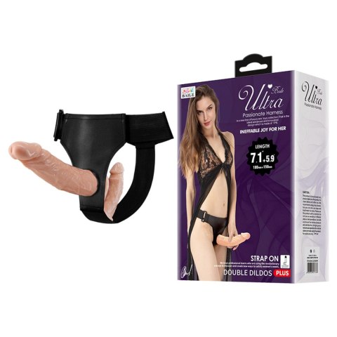 BAILE -STRAP ON DOUBLE DILDOS, 7.1''+5.9'' Baile - Boys of Toys Sp. z. o.o. (dystrybutor)