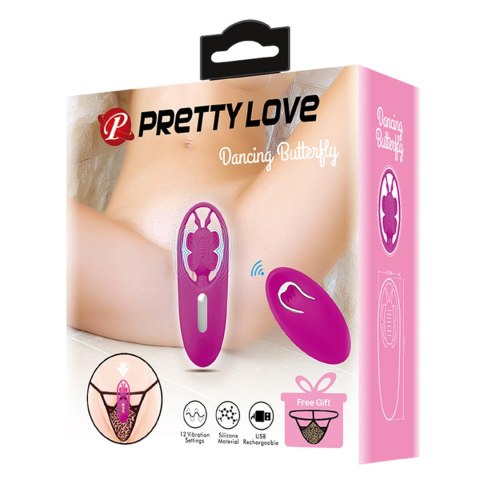 PRETTY LOVE - Dancing Butterfly, 12 vibration functions Wireless remote control Baile - Boys of Toys Sp. z. o.o. (dystrybutor)