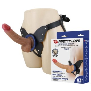 Pretty Love Wells 6.3" Silicone Dildo with Harness Briefs Baile - Boys of Toys Sp. z. o.o. (dystrybutor)