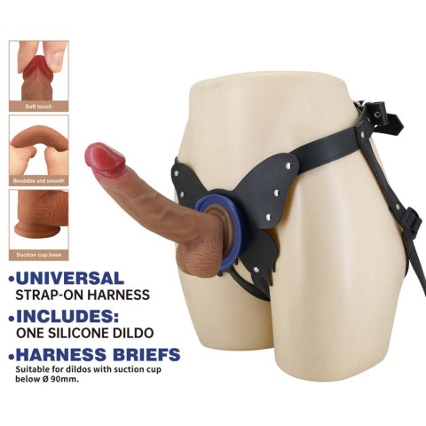 Pretty Love Wells 6.3" Silicone Dildo with Harness Briefs Baile - Boys of Toys Sp. z. o.o. (dystrybutor)