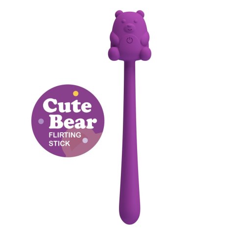 CUTE BEAR, Flirting Stick, 7 vibration functions, Magnetic USB charging Baile - Boys of Toys Sp. z. o.o. (dystrybutor)