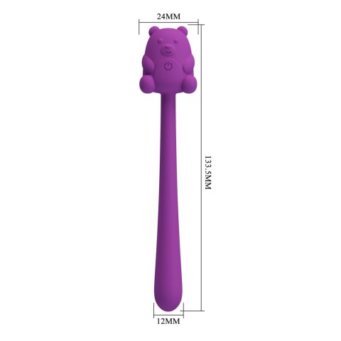 CUTE BEAR, Flirting Stick, 7 vibration functions, Magnetic USB charging Baile - Boys of Toys Sp. z. o.o. (dystrybutor)