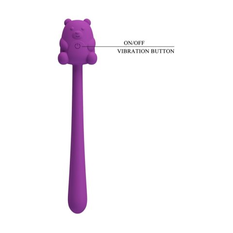 CUTE BEAR, Flirting Stick, 7 vibration functions, Magnetic USB charging Baile - Boys of Toys Sp. z. o.o. (dystrybutor)