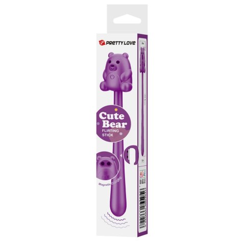 CUTE BEAR, Flirting Stick, 7 vibration functions, Magnetic USB charging Baile - Boys of Toys Sp. z. o.o. (dystrybutor)