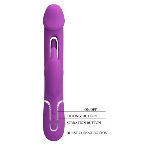 PRETTY LOVE - Kampas Purple, 7 vibration functions 4 licking settings Baile - Boys of Toys Sp. z. o.o. (dystrybutor)