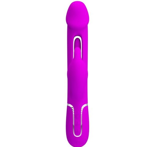 PRETTY LOVE - Kampas Rabbit 3 in 1, multifunction vibrator with tongue violet Baile - Boys of Toys Sp. z. o.o. (dystrybutor)