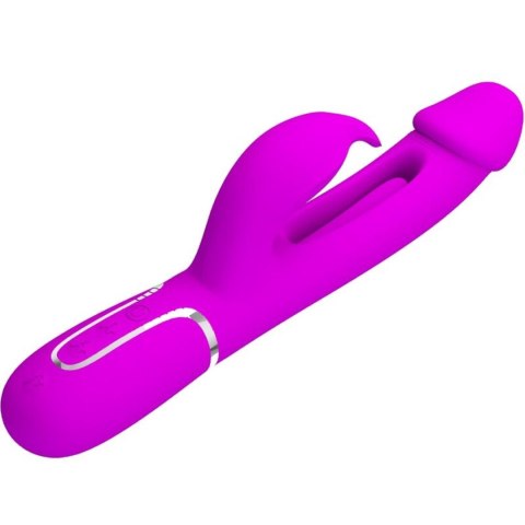 PRETTY LOVE - Kampas Rabbit 3 in 1, multifunction vibrator with tongue violet Baile - Boys of Toys Sp. z. o.o. (dystrybutor)