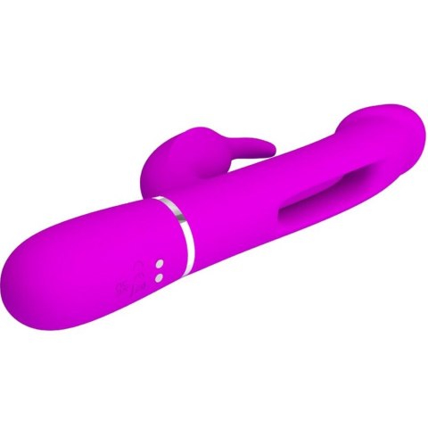 PRETTY LOVE - Kampas Rabbit 3 in 1, multifunction vibrator with tongue violet Baile - Boys of Toys Sp. z. o.o. (dystrybutor)