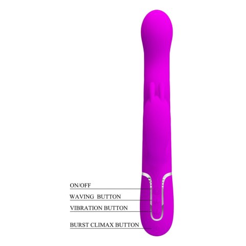 Pretty Love Laursen Purple Waving & Vibrating Rabbit Vibrator Baile - Boys of Toys Sp. z. o.o. (dystrybutor)