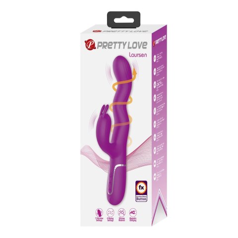 Pretty Love Laursen Purple Waving & Vibrating Rabbit Vibrator Baile - Boys of Toys Sp. z. o.o. (dystrybutor)