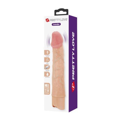 Pretty Love Leander Realistic Vibrating Dildo Baile - Boys of Toys Sp. z. o.o. (dystrybutor)