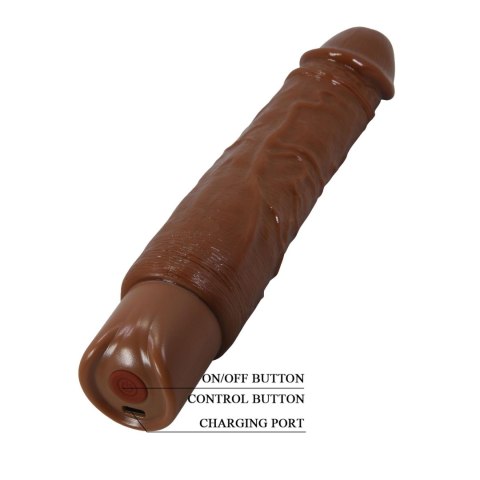 Pretty Love Rufus Realistic Vibrating Dildo (Brown Edition) Baile - Boys of Toys Sp. z. o.o. (dystrybutor)