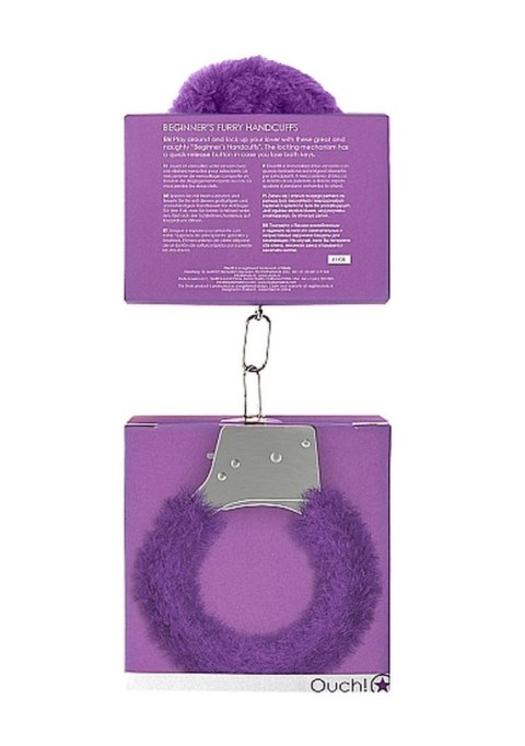Beginner""s Handcuffs Furry - Purple SHOTS