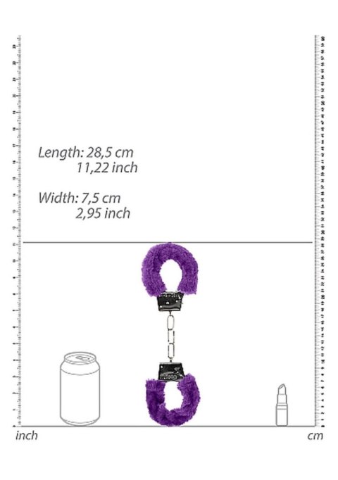 Beginner""s Handcuffs Furry - Purple SHOTS