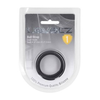 Liquid Silicone Ball Strap - S - 34mm - Black Levelz
