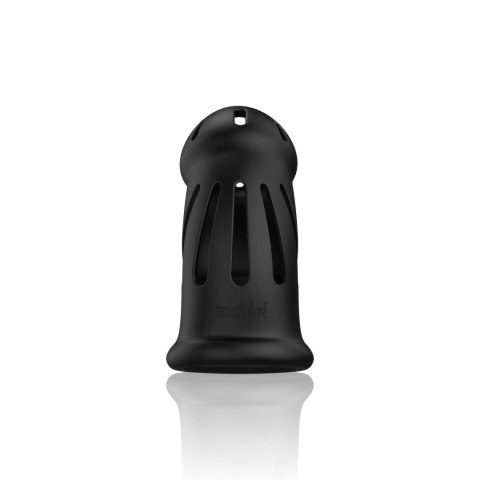 Model 27 - Ultra Soft Silicone Chastity Cage - Black SHOTS