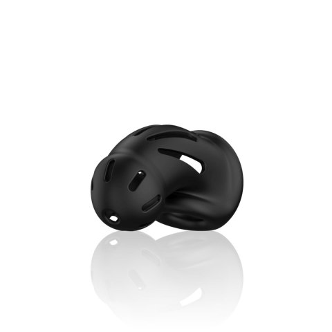 Model 27 - Ultra Soft Silicone Chastity Cage - Black SHOTS