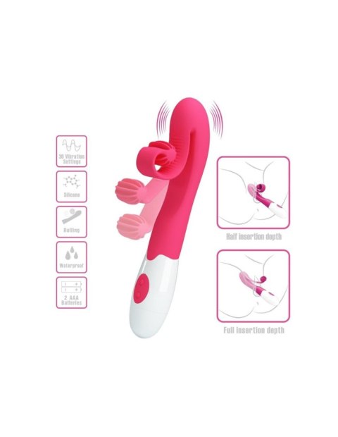 ROMANCE - PINK VIBRATOR AND STIMULATOR 30 SPEEDS Baile - Boys of Toys Sp. z. o.o. (dystrybutor)