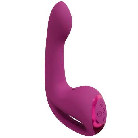 Riko - Rechargeable Triple Action Thumper with Advanced Finger Motion & Pulse Wave Stimulator - Pink SHOTS
