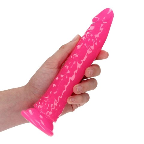 Slim Realistic Dildo with Suction Cup - Glow in the Dark - 8'' / 20 cm SHOTS