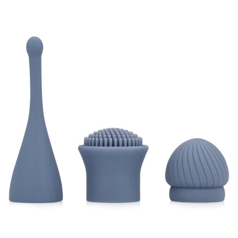 The Thrill - 10 Speed Interchangeable Vibrator - Blue SHOTS