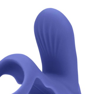 Vibrating Cockring with Clit Stimulation - Tamiya Blue Loveline
