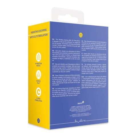 Vibrating Cockring with Clit Stimulation - Tamiya Blue SHOTS