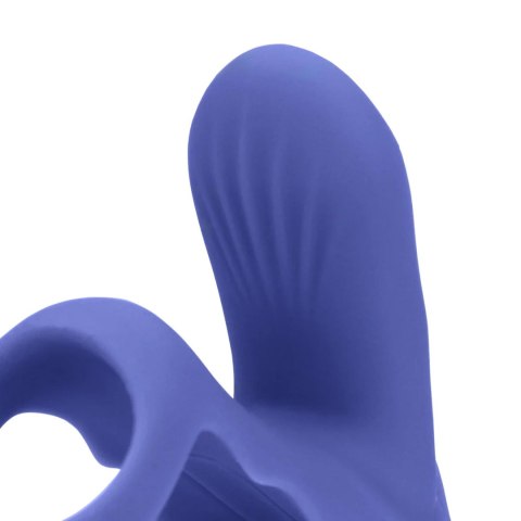 Vibrating Cockring with Clit Stimulation - Tamiya Blue SHOTS