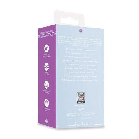 Vibrating and 5 Weight Interchangeable Kegel Kit with Remote Control - Purple SHOTS