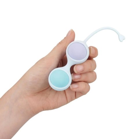 Vibrating and 5 Weight Interchangeable Kegel Kit with Remote Control - Purple SHOTS