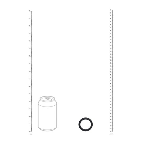 Wide O Silicone Cockring - M - 35mm - Black Levelz
