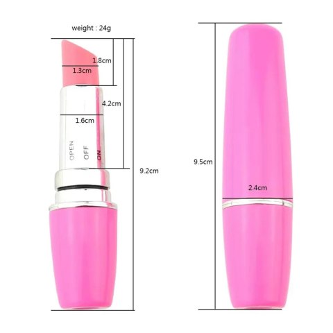 Dyskretny mini wibrator szminka Power Escorts czarny 9.5 cm Power Escorts