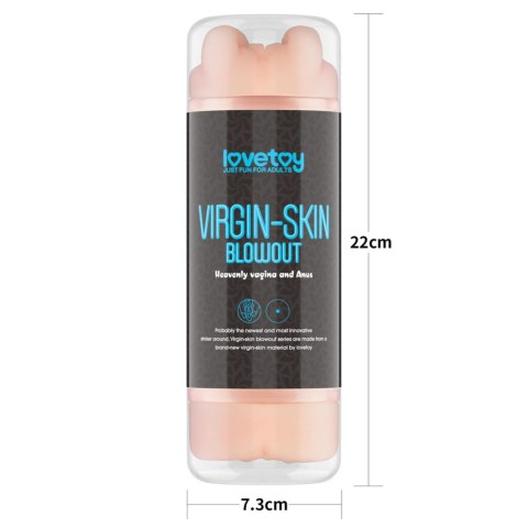 Masturbator Virgin Skin Blowout Lovetoy dwustronny 22 cm Lovetoy