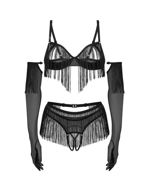 Rossay Black komplet 4-częściowy otwarty 2XL/3XL Obsessive - Amocarat Sp. z o.o.