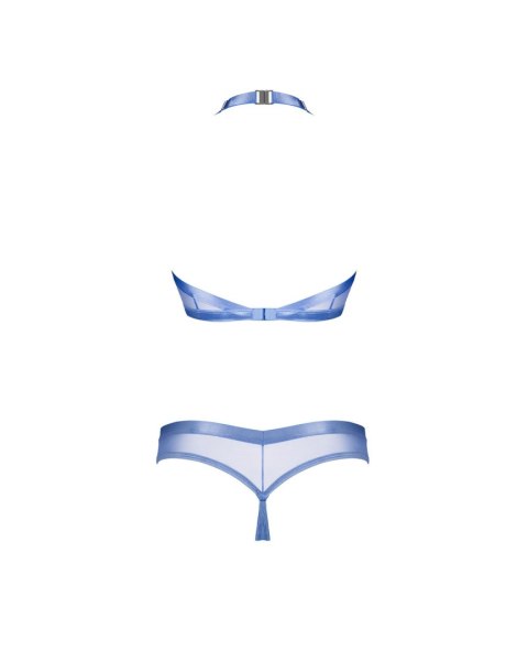 Błękitny top i asymetryczne stringi Obsessive XL/2XL Obsessive