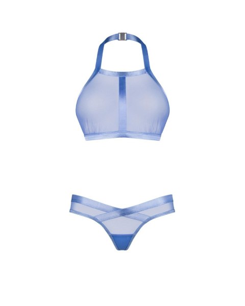 Błękitny top i asymetryczne stringi Obsessive XL/2XL Obsessive