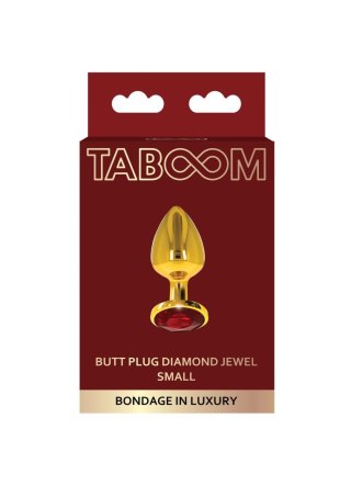 Butt Plug With Diamond Jewel S Gold SCALA