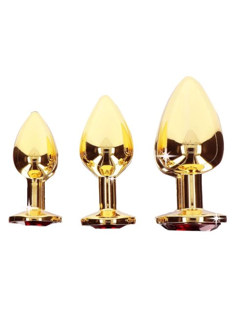 Butt Plug With Diamond Jewel S Gold SCALA