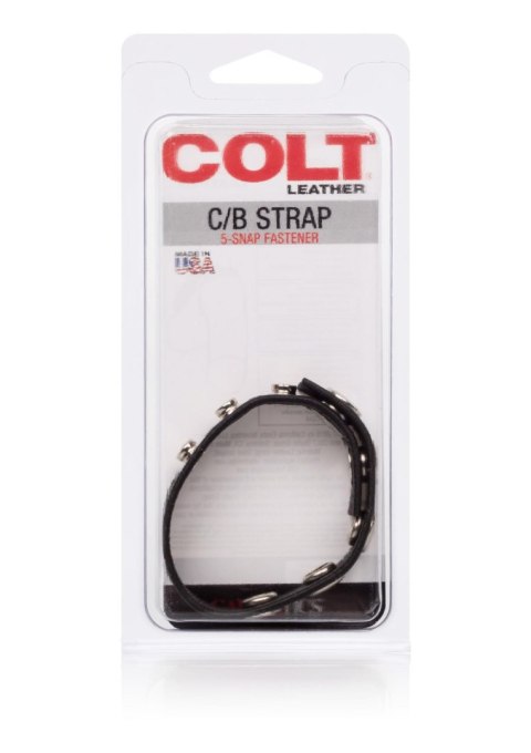 COLT Leather C/B Strap 5-snap Black SCALA