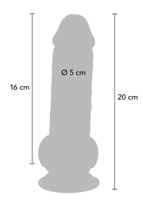 Deluxe Dual Density Thick Dildo TPE 20 cm SCALA