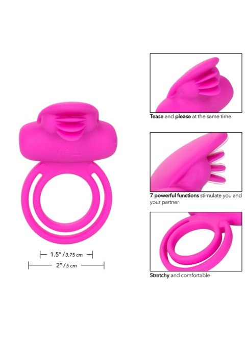 Dual Clit Flicker Enhancer Pink SCALA