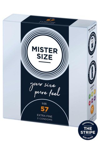 MISTER SIZE 57mm Condoms 3pcs Natural SCALA