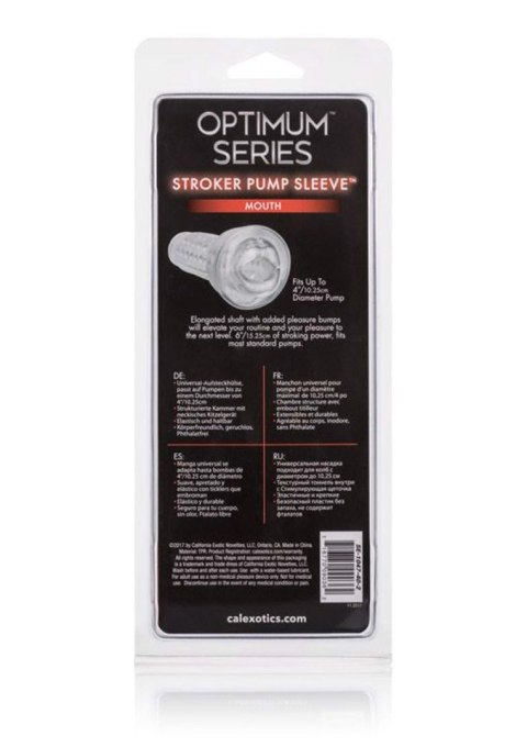 Stroker Pump Sleeve Mouth Transparent SCALA