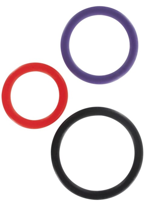 Triple Rings Multicolor 3pcs Multicolor SCALA