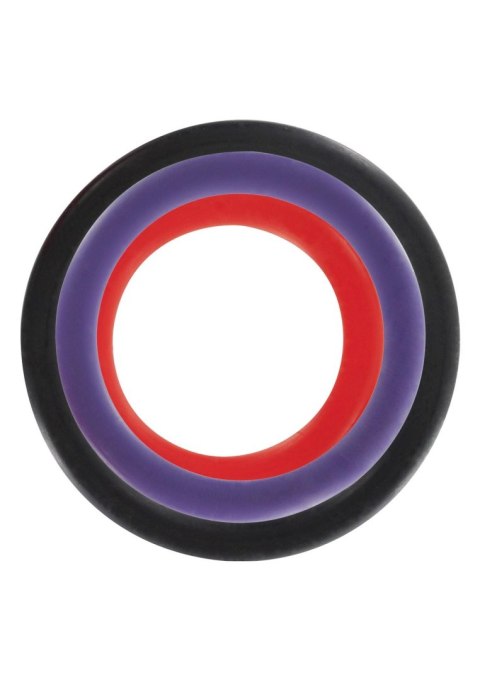 Triple Rings Multicolor 3pcs Multicolor SCALA