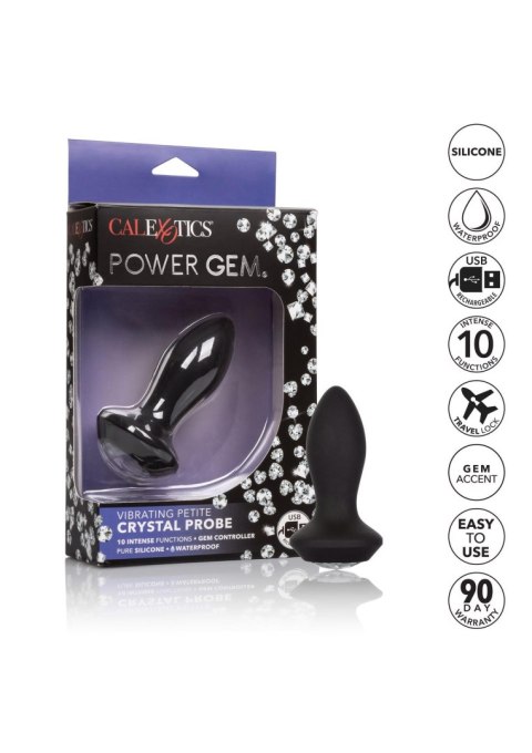 Vibrating Petite Crystal Probe Black SCALA