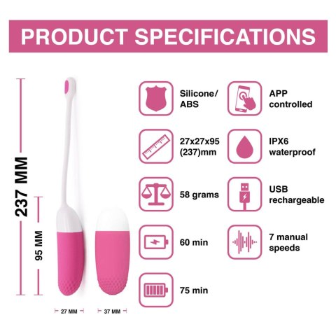 Magic Motion - Vini App Controlled Love Egg Pink Eropartner - INTERSLASH B.V.