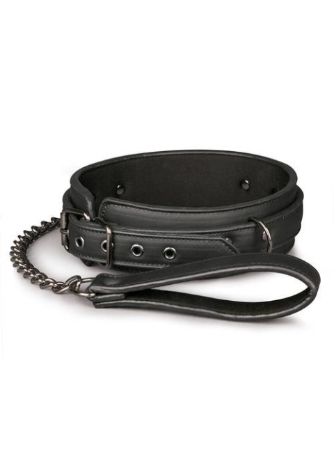 Wiązania-Fetish collar with leash Easytoys
