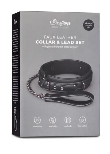 Wiązania-Fetish collar with leash ONE-DC B.V.